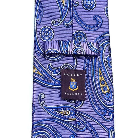 Robert Talbott Best Of Class Recent Paysleys Men's Tie 59 X 3 1/8" Mint - Picture 2 of 3